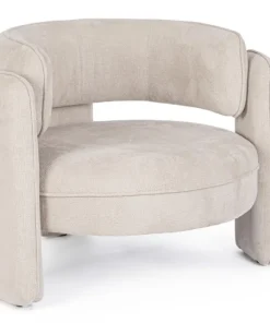 Bizzotto Poltrone E Chaise Longue>POLTRONA IN TESSUTO BEIGE - AISHA