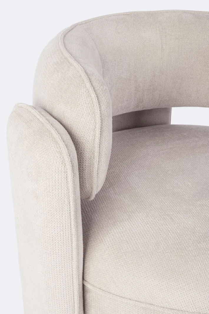 Bizzotto Poltrone E Chaise Longue>POLTRONA IN TESSUTO BEIGE - AISHA