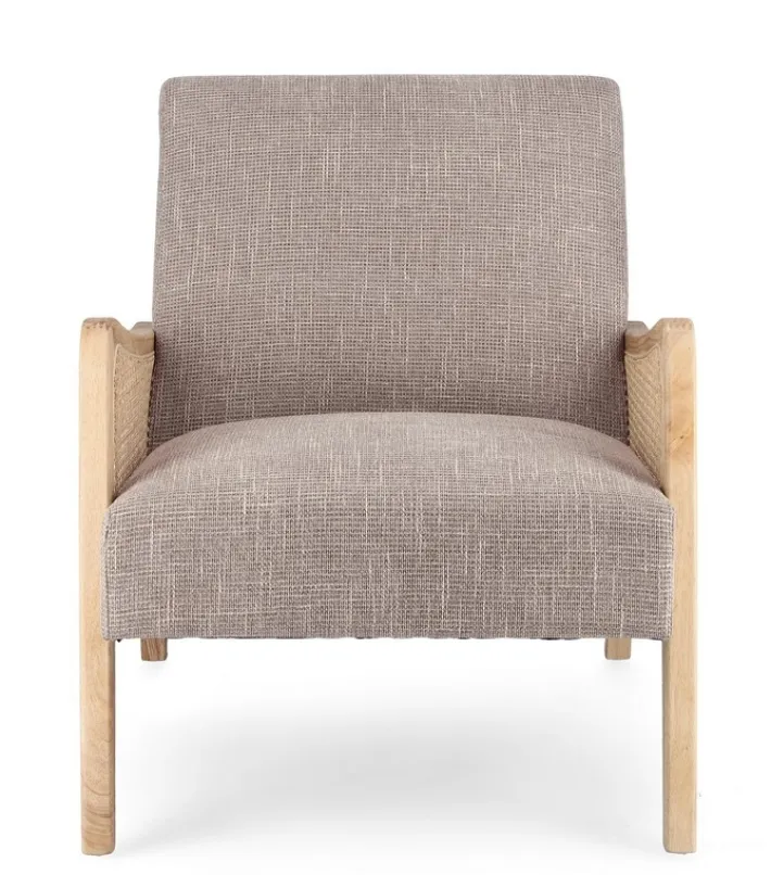Bizzotto Poltrone E Chaise Longue>POLTRONA IN TESSUTO BIANCO GRIGIO - DEANNA