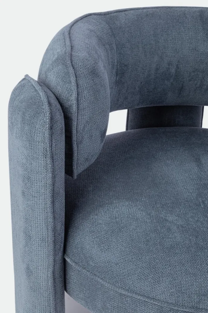 Bizzotto Poltrone E Chaise Longue>POLTRONA IN TESSUTO BLU - AISHA