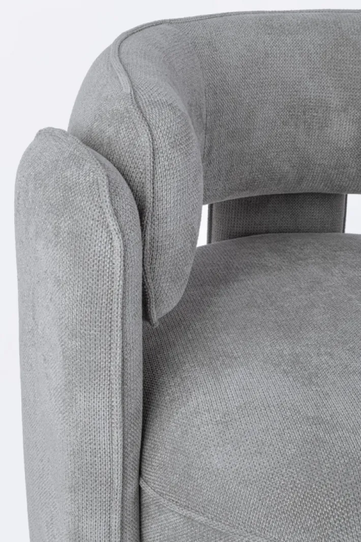 Bizzotto Poltrone E Chaise Longue>POLTRONA IN TESSUTO GRIGIO - AISHA