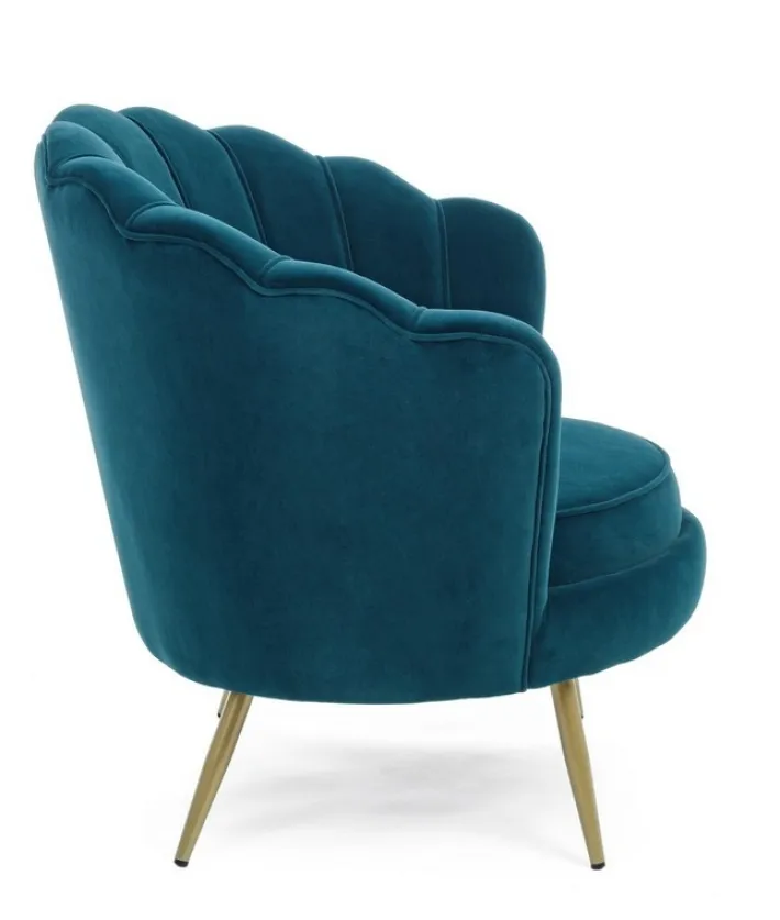 Bizzotto Poltrone E Chaise Longue>POLTRONA IN VELLUTO BLU - GILIOLA
