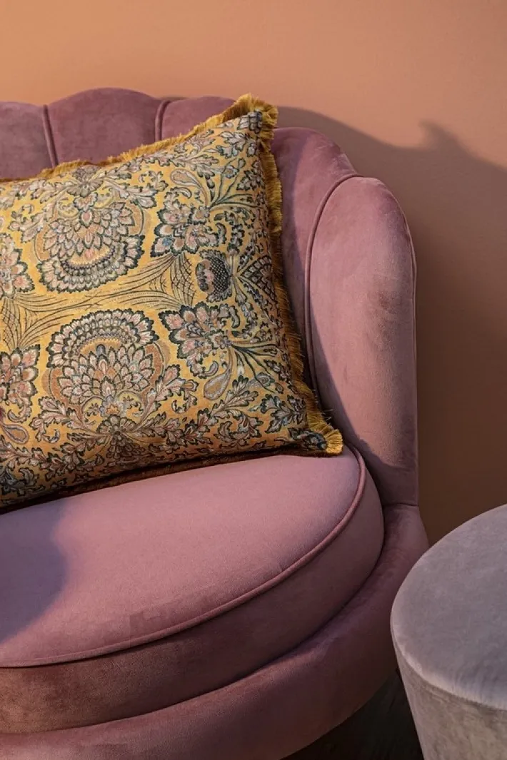Bizzotto Poltrone E Chaise Longue>POLTRONA IN VELLUTO ROSA ANTICO - GILIOLA