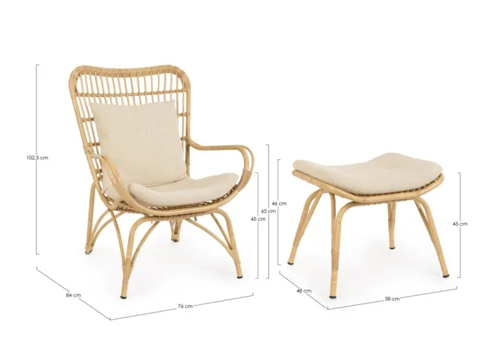 Bizzotto Poltrone>POLTRONA LOUNGE - MAELA