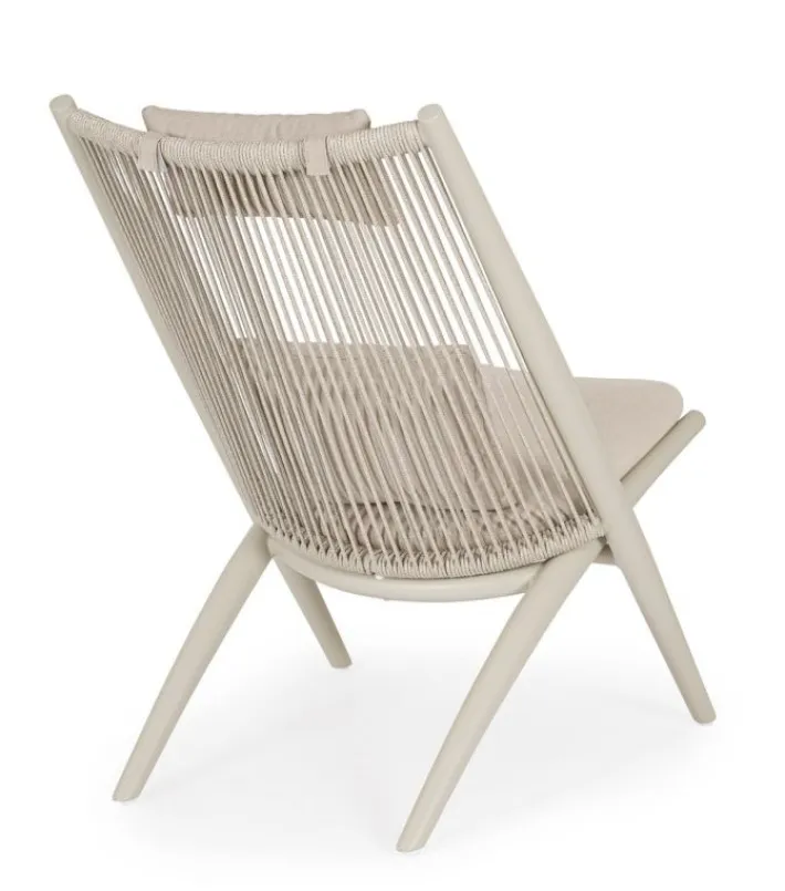 Bizzotto Poltrone>POLTRONA LOUNGE C-C ALOHA SANDSHELL