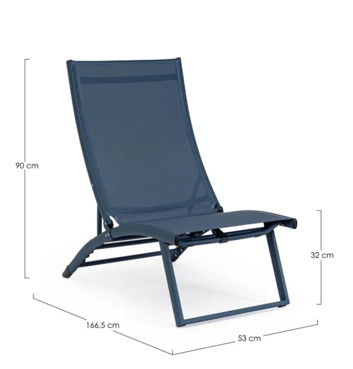 Bizzotto Lettini, Sdraio E Chaise Longue>POLTRONA LOUNGE RECLINABILE NAVY - TAYLOR