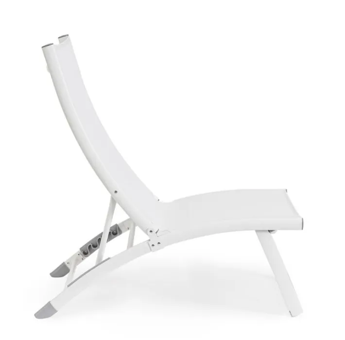 Bizzotto Lettini, Sdraio E Chaise Longue>POLTRONA LOUNGE RECLINABILE BIANCA - TAYLOR