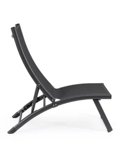 Bizzotto Lettini, Sdraio E Chaise Longue>POLTRONA LOUNGE RECLINABILE GRIGIO SCURO - TAYLOR