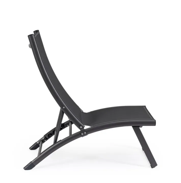 Bizzotto Lettini, Sdraio E Chaise Longue>POLTRONA LOUNGE RECLINABILE GRIGIO SCURO - TAYLOR