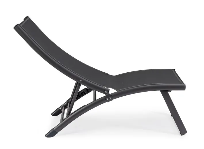 Bizzotto Lettini, Sdraio E Chaise Longue>POLTRONA LOUNGE RECLINABILE GRIGIO SCURO - TAYLOR