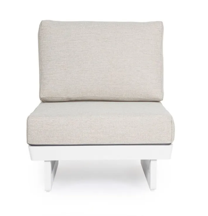 Bizzotto Poltrone>POLTRONA MODULARE IN ALLUMINIO BIANCO WG20 - INFINITY