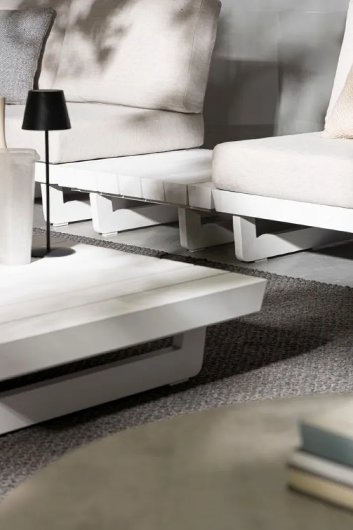Bizzotto Poltrone>POLTRONA MODULARE IN ALLUMINIO BIANCO WG20 - INFINITY