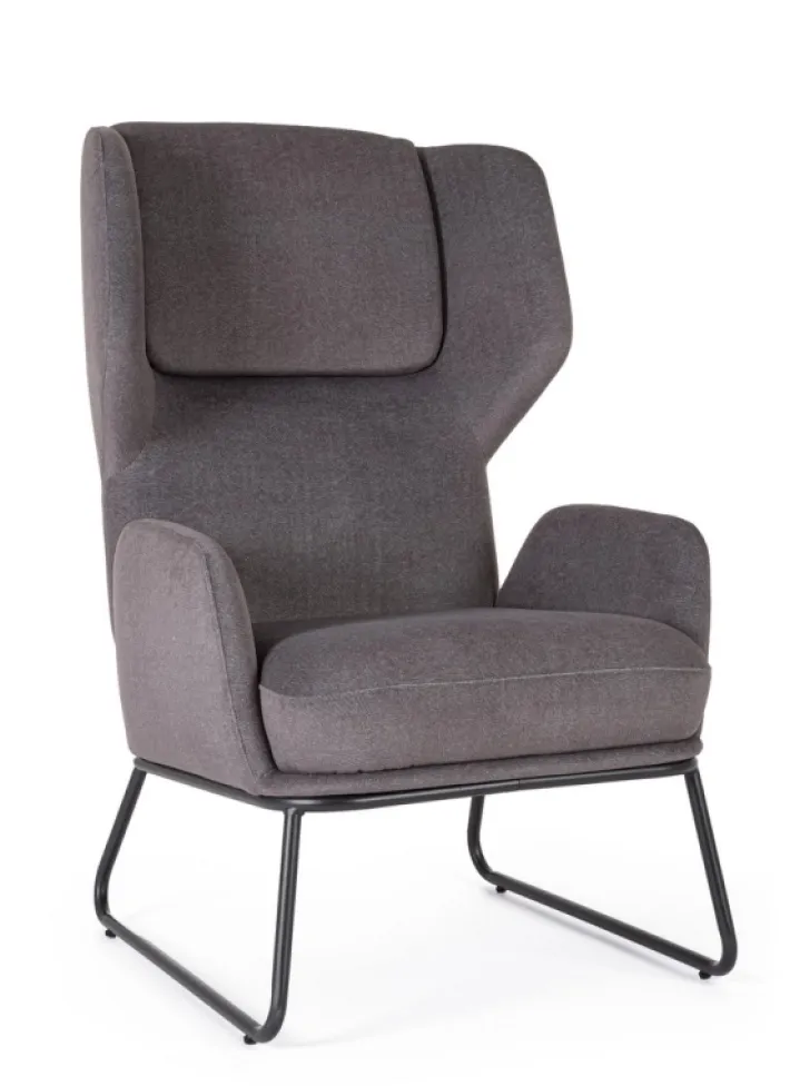 Bizzotto Poltrone E Chaise Longue>POLTRONA OPHELIA GRIGIO SCURO