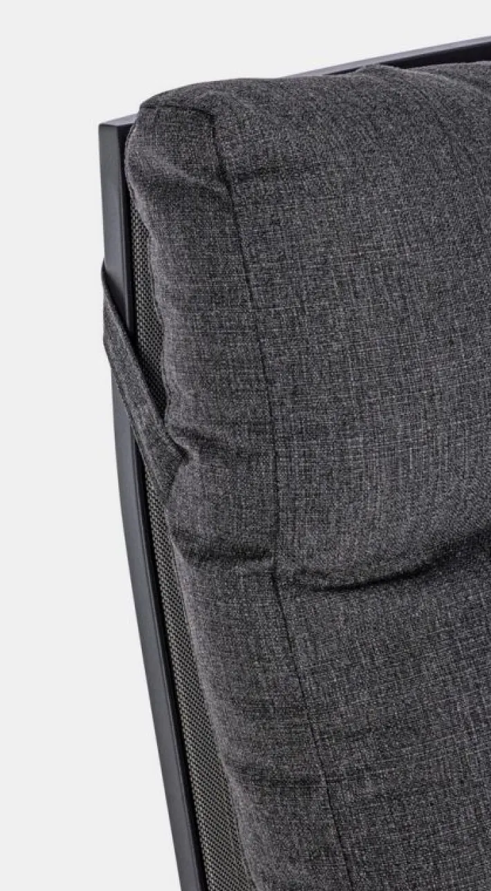 Bizzotto Poltrone>POLTRONA RECLINABILE IN ALLUMINIO ANTRACITE JX55 - KLEDI