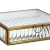 Bizzotto Oggettistica>PORTAGIOIE TEHRI RIGHE TRAS OR 17,5X17,5
