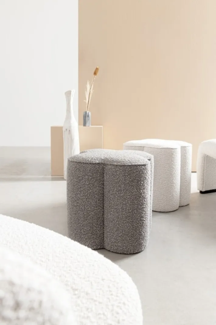 Bizzotto Pouf>POUF EFFETTO BOUCLE' NATURALE - COINTA
