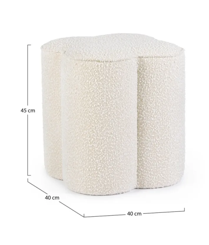 Bizzotto Pouf>POUF EFFETTO BOUCLE' NATURALE - COINTA