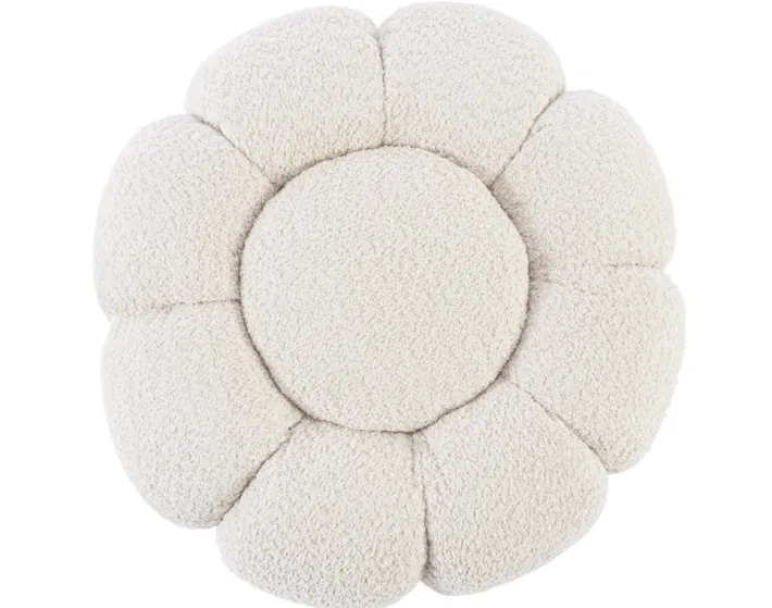 Bizzotto Pouf>POUF EFFETTO BOUCLE' NATURALE - FLOREL