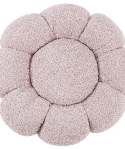 Bizzotto Pouf>POUF EFFETTO BOUCLE' ROSA ANTICO - FLOREL