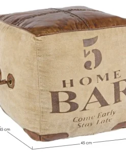 Bizzotto Pouf>POUF IN PELLE - SANPARK FIVE