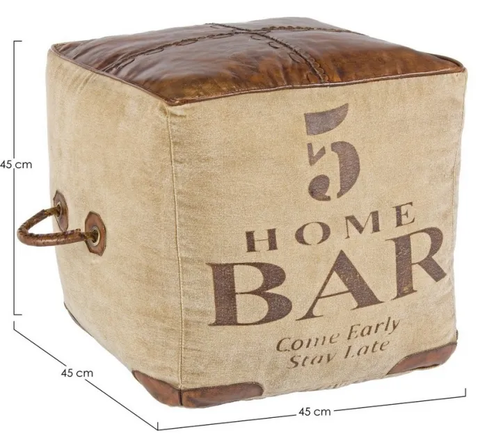 Bizzotto Pouf>POUF IN PELLE - SANPARK FIVE
