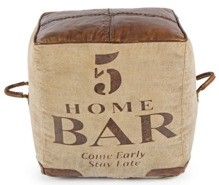 Bizzotto Pouf>POUF IN PELLE - SANPARK FIVE