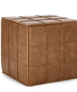 Bizzotto Pouf>POUF LARISA COGNAC