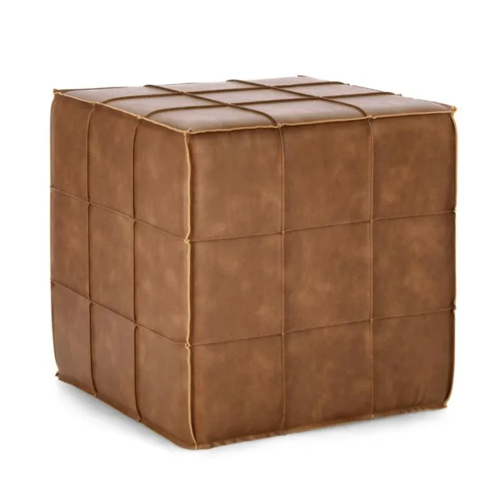 Bizzotto Pouf>POUF LARISA COGNAC