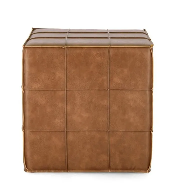 Bizzotto Pouf>POUF LARISA COGNAC