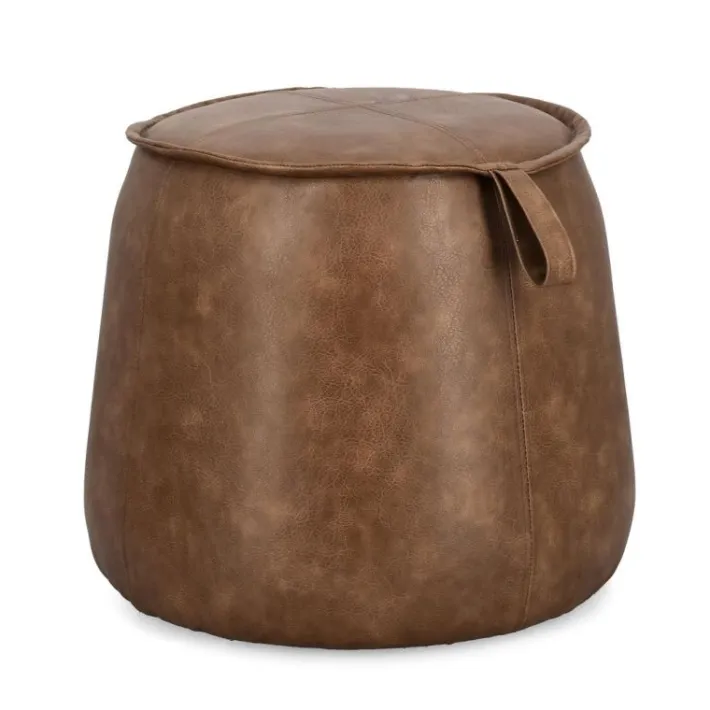 Bizzotto Pouf>POUF RUDINA COGNAC