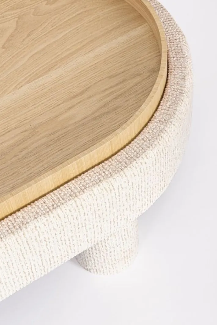 Bizzotto Pouf>POUF TANYA C-VASS OVALE BIANCO