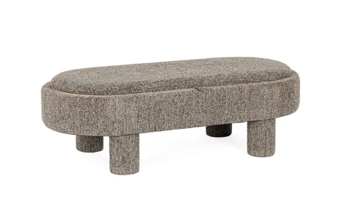 Bizzotto Pouf>POUF TANYA C-VASS OVALE GRIGIO