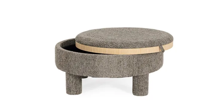 Bizzotto Pouf>POUF TANYA C-VASS TONDO GRIGIO