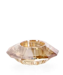 Bizzotto Vasi E Portacandele Natalizi>P.TEALIGHT 1P ELDRID VT AMBRA D9X3,3H