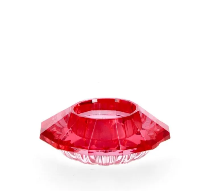 Bizzotto Vasi E Portacandele Natalizi>P.TEALIGHT 1P ELDRID VT ROSSO D9X3,3H