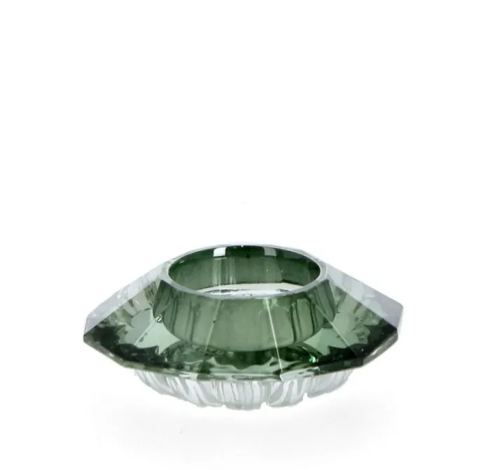 Bizzotto Vasi E Portacandele Natalizi>P.TEALIGHT 1P ELDRID VT VERDE D9X3,3H