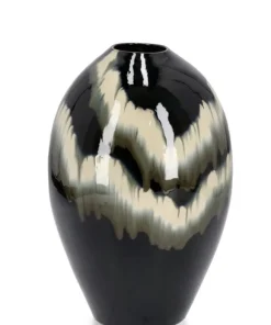 Bizzotto Vasi E Coprivasi>P.VASO COIRA BOMBATO NERO MELANGE H42