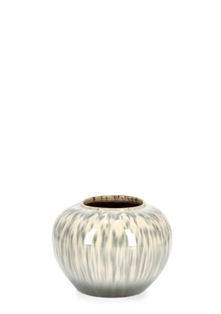 Bizzotto Vasi E Coprivasi>P.VASO COIRA TONDO BEIGE MELANGE D25
