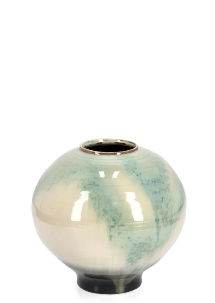 Bizzotto Vasi E Coprivasi>P.VASO COIRA TONDO BIANCO AZZURRO D30