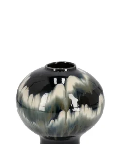Bizzotto Vasi E Coprivasi>P.VASO COIRA TONDO NERO MELANGE D30