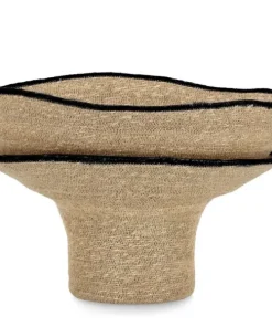 Bizzotto Ceste Decorative>P.VASO DECORATIVO LANH NATURALE NERO D59