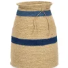 Bizzotto Ceste Decorative>P.VASO DECORATIVO NINH NATURALE BLU H25