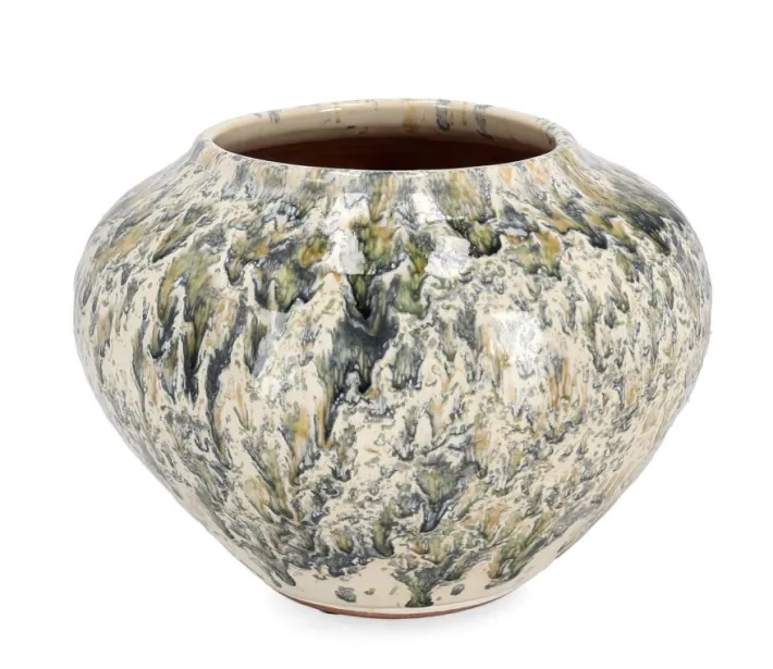 Bizzotto Vasi E Coprivasi>P.VASO ESMA MELANGE VERDE BLU D22,5