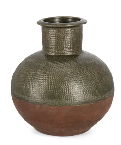 Bizzotto Vasi E Coprivasi>P.VASO KLAS TERRACOTTA VERDE H53