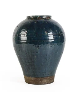 Bizzotto Vasi E Coprivasi>P.VASO RUNE TERRACOTTA BLU H28,5