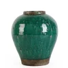 Bizzotto Vasi E Coprivasi>P.VASO RUNE TERRACOTTA VERDE H28,5