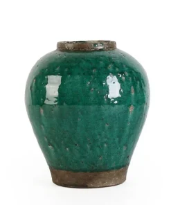 Bizzotto Vasi E Coprivasi>P.VASO RUNE TERRACOTTA VERDE H28,5