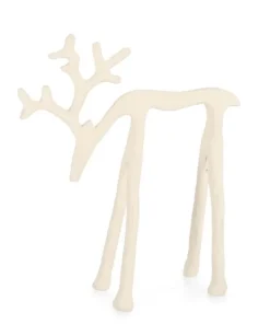 Bizzotto Oggettistica>RENNA CORNWALL STAND BIANCO H18,5