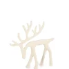 Bizzotto Oggettistica>RENNA CORNWALL STAND BIANCO H14,5