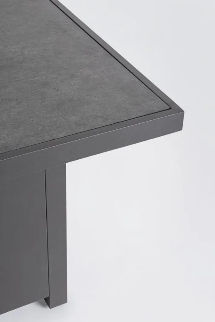 Bizzotto Salotti Completi>SALOTTO ANGOLARE IN ALLUMINIO ANTRACITE PG61 - HENDRIX